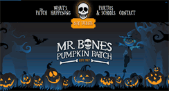 Desktop Screenshot of mrbonespumpkinpatch.com