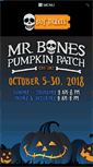 Mobile Screenshot of mrbonespumpkinpatch.com